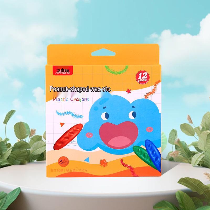 

Non-Toxic 36-Color Oil Pastels for Kids - Mess-Free, Boxed Art Crayons