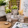Candle Holder Plant Pot Resin Storage Can Pretty Girl Flower Pot  Home Decoration