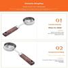 15Ml Wooden Coffee Scoop Stainless Steel Long Handle Measuring Spoon For Coffee Tablespoon Kitchen Tool Cafe Decoration