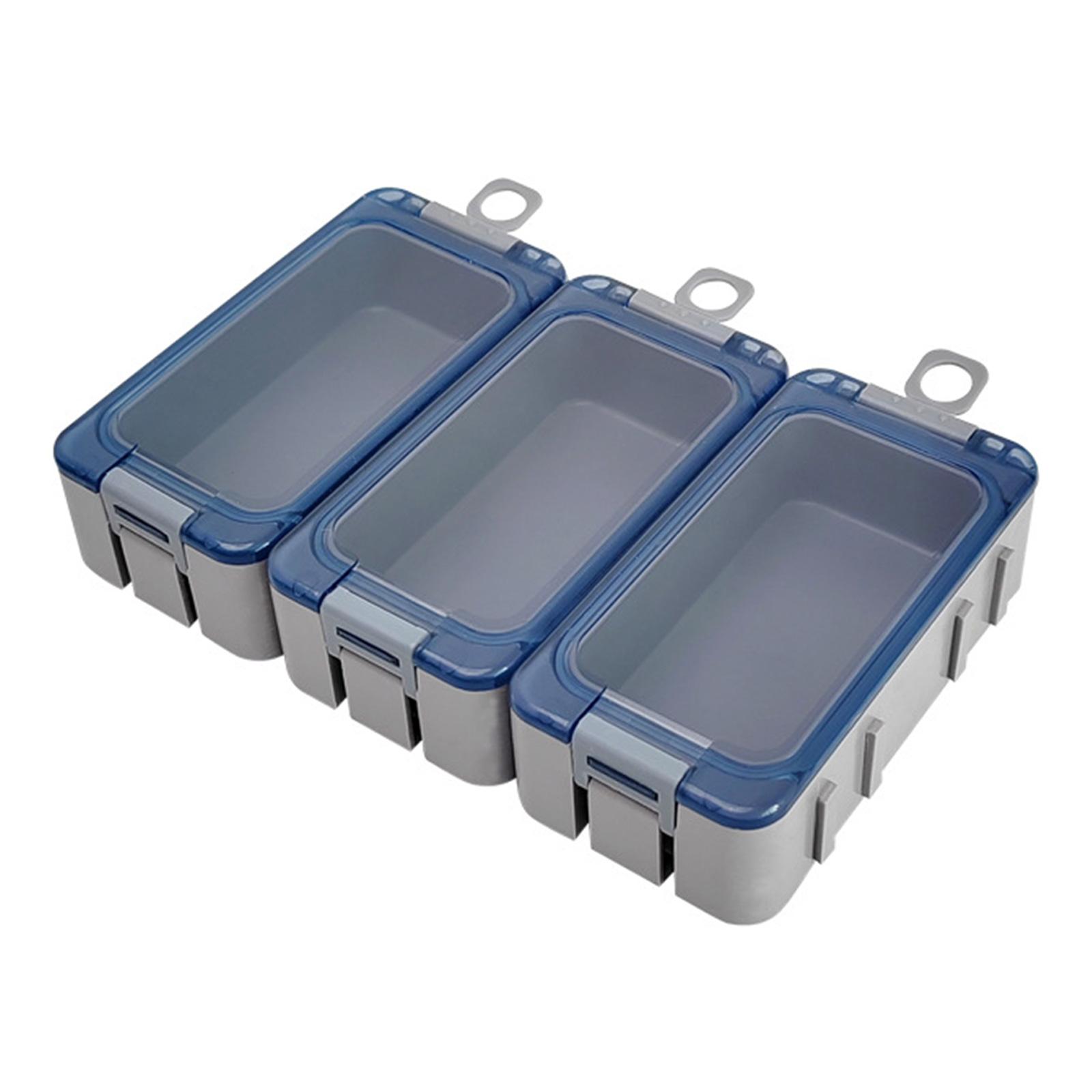 

3Pcs Waterproof Portable Tackle Box Organizer Luminous Fishing Accessory Box Sea Fishing Tackle Box Easy to Use