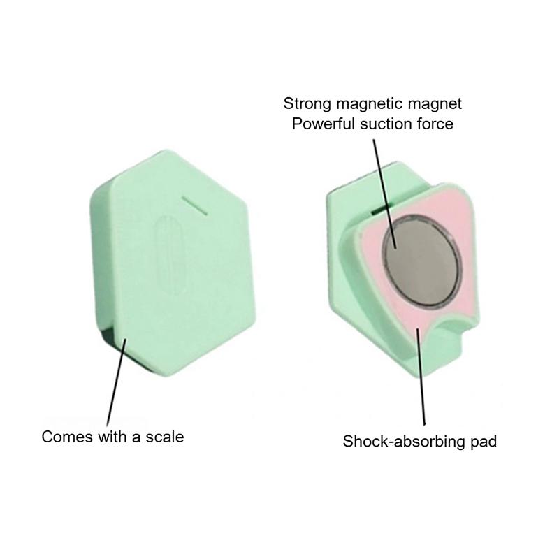 Magnetischer Steppstich-Nähmaschinenzubehör Mehrzweck-Magnetlehre Kante Polygonales Anti-Einrollen Kunststoff-Positionierer