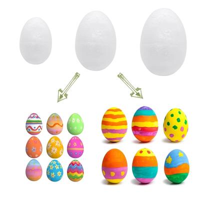 Adornos colgantes de huevos de Pascua de plástico para niños, juguetes para niños, manualidades para pintar huevos, suministros para fiestas de Pascua, decoración del hogar