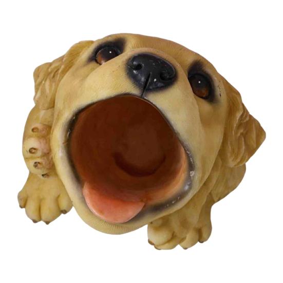 Cute Puppy Pen Holder Resin Desktop Organizer for Stationery Mini Dog Desktop Ornament Creative Gift for Students Office