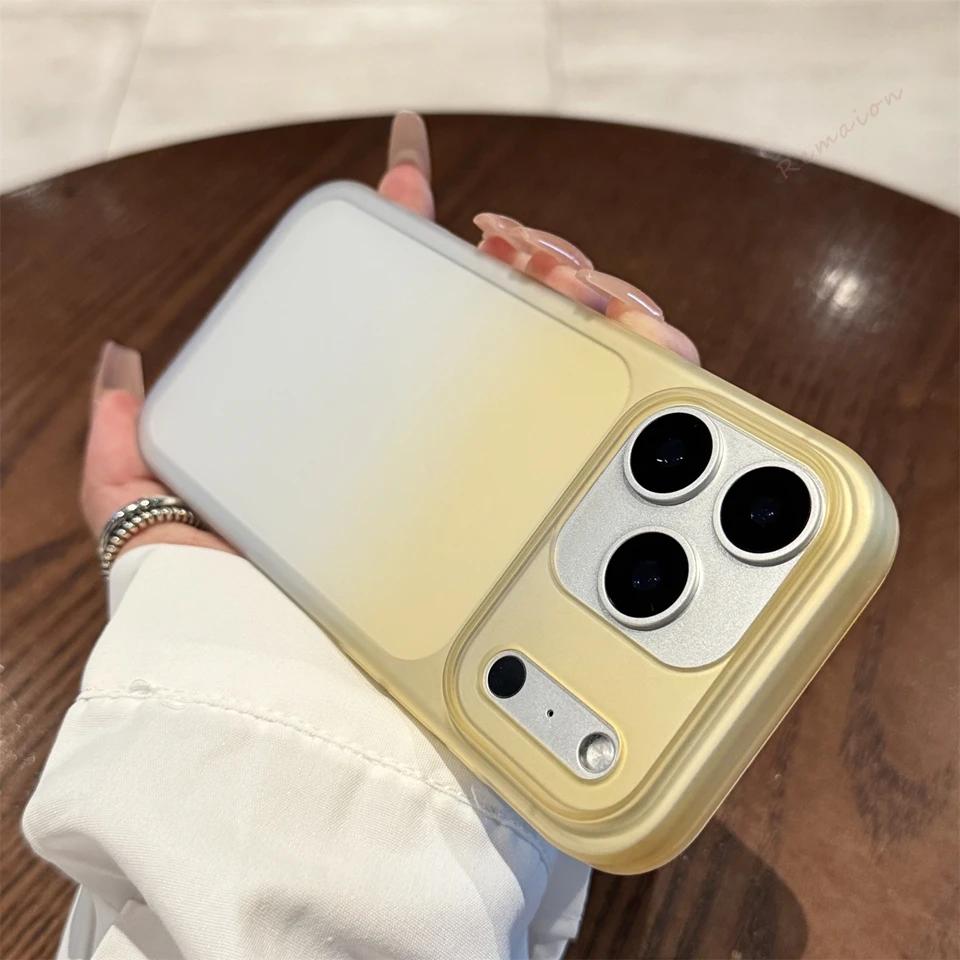 Transparent Matte Phone Case For iPhone 17 Air 13 12 13 14 15 16 17 Pro Max 16 15 14 Plus Clear Ultra-thin Protector Cover