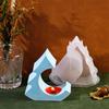 Candlestick Molds Silicone Crafts Mold House/Tree Shape Candle Stand Moulds Silicone Texture Ornament Molds for Candle