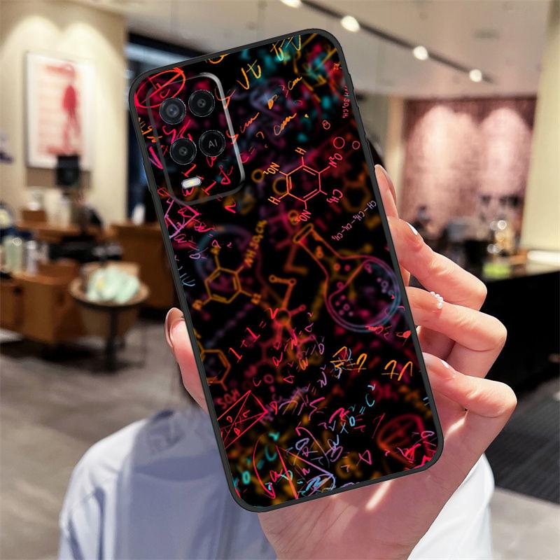 Biology and Chemistry Case For Oppo A17 A77 A80 A40 A60 A98 A78 A18 A38 A58 A16 A76 A96 A74 A94 A54 A57S A15 Cover