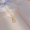 Elegant Cat's Eye Tulip Necklace: Chic Chinese Style Clavicle Chain for Women