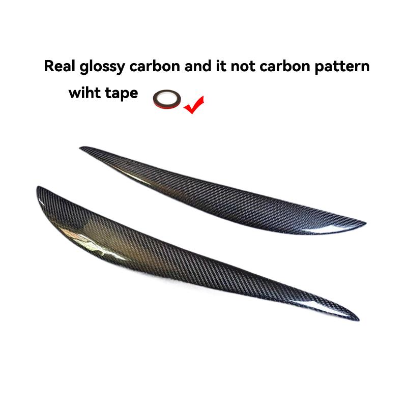 Real Carbon Fiber Car Headlight Eyelid Cover for Honda FIT Jazz 2001 - 2007 GD3 Front Lamp Eyebrows Decorative Sticker GD1