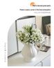 Keramisk vas i Wabi-Sabi-stil för blommor: Prydnad för vardagsrum för hydroponiska arrangemang och vattenutställningar med färska blommor