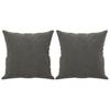 Decorative Cushions 2 pcs. Dark Gray 40x40 cm Velvet