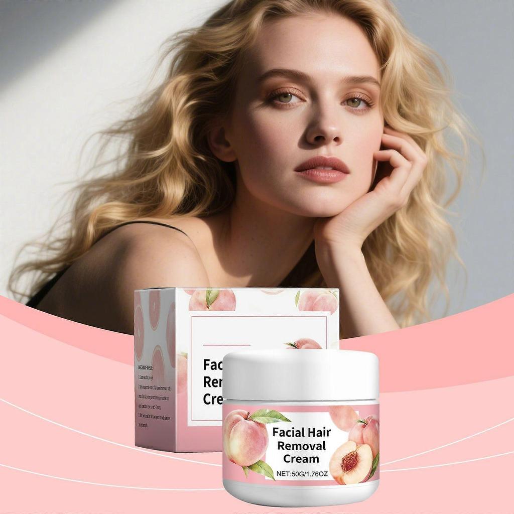 Amz Cleansing Hair Removal Cream Gently Cares For Facial Skin, Cleanses Lip Hair, Moisturizes, Smoothens, And Is A Convenient And Smooth Hair Removal 