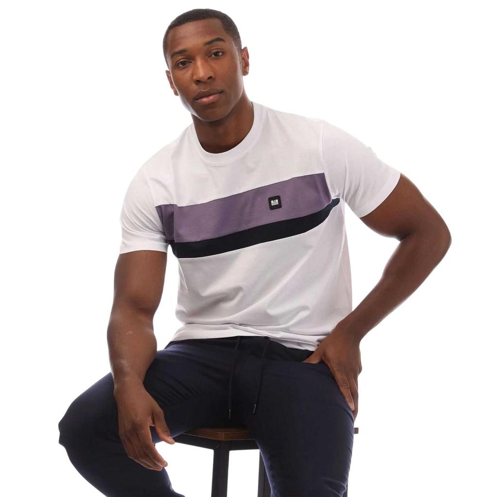 Weekend Offender Mens Crossword Colour Block T-Shirt