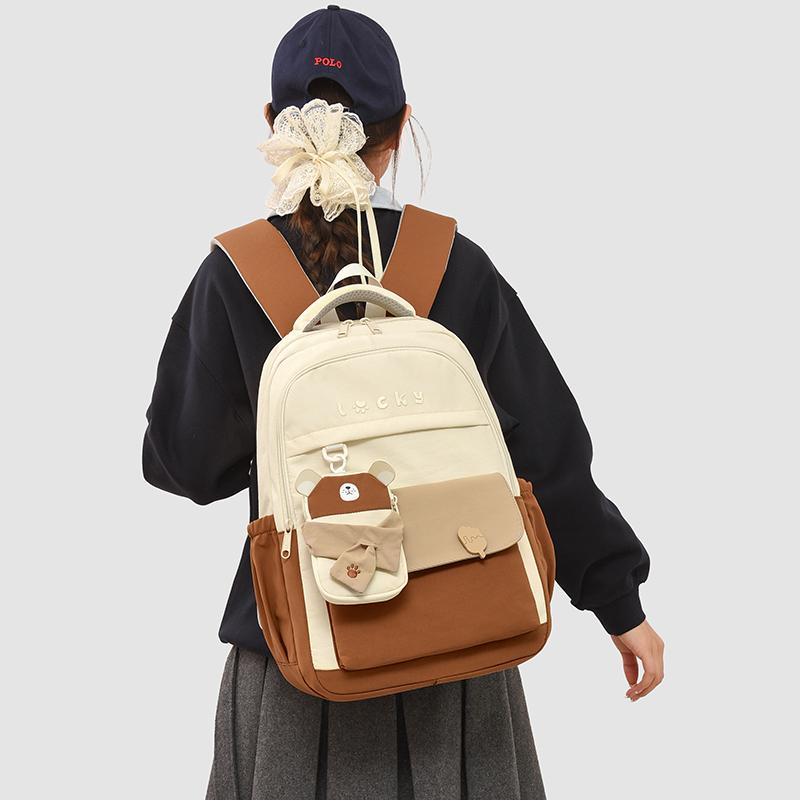Cartoon Backpack Large Capacity Junior Senior High School Student Schoolbag