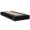 VidaXL Black Bed Frames 90x190 Cm Engineered Wood, Bed, Storage Bed, Single Bed Frame, Single Bed, Furniture of 3280525