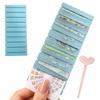 Transfer Foil Storage Box Nail Arts Paper Organizer Box Nail Arts Transfer Paper Storage 10-Slot Case Fingernail Decal Storage