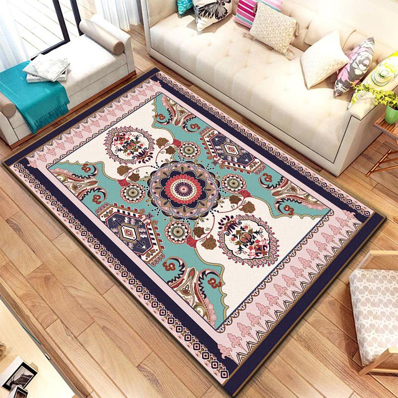 European Style Printed Pattern Non-slip Rug Baby Play Crawl Floor Yoga Mat Living Room Carpet Decoration Tapestry alfombrilla