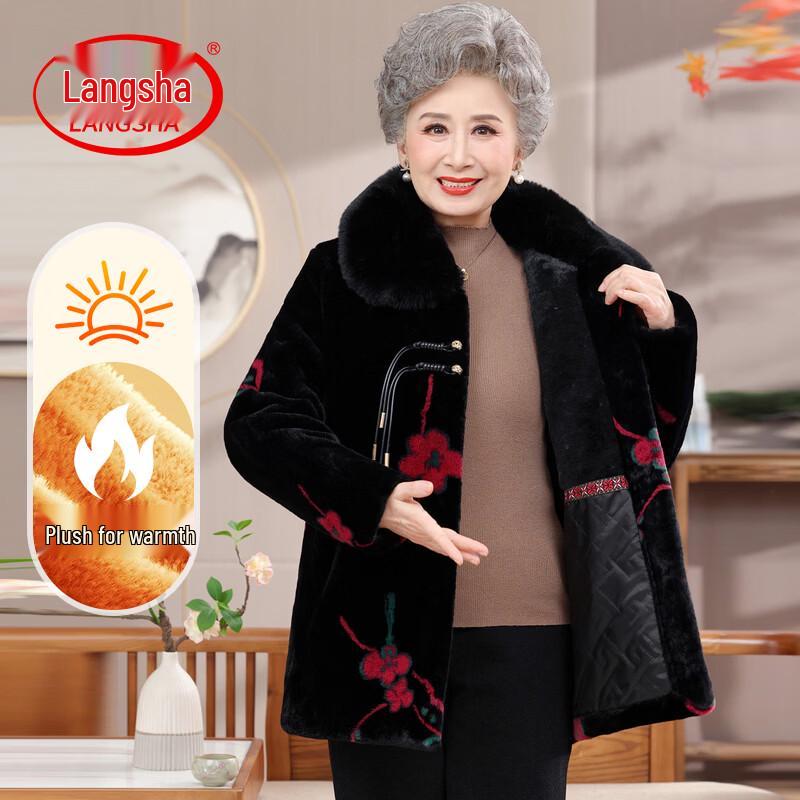LangSha Women s Thickened Winter Coat 3XL