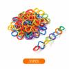 35/70PCS Multicolor Geometric Linking Chains Multi-function Chain Buckle Ring  Kids Toy