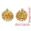  3pcs/Lot Vintage Stainless Steel Smiley Sun Moon Pendant Stainless Steel DIY Pendant Necklace Handmade Accessories