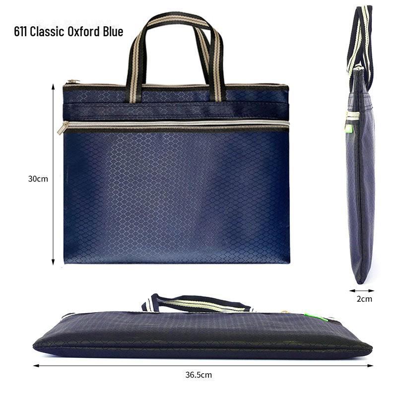 Herrars Stor Kapacitet Dubbellagers Vattentät Kontorsportfölj med Fack för Dator och Dokument