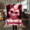 1Pc Majin Buu Print Flannel Blanket, High quality Comfortable for All Seasons, Home Decor, Warmth and Comfort, Perfect for Christmas Gifts