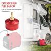 Fuel Gas Cap With Brass Hose Connector, Aluminum 1/4" NPT Port With Nitrile Gasket, For Honda EU1000i EU2000i EU2200i EU20i EU10i For Champion 2000W