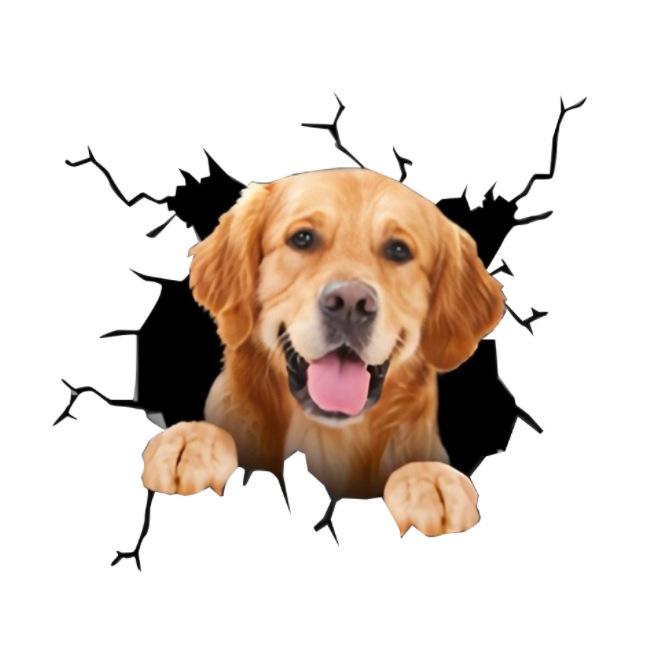Animal Car Stickers Waterproof PVC Auto Scratch Occlude 3D Simulation Electrostatic Decal Car Window Home Decoration