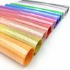 Glitter Heat Transfer Vinyl Film 19" x 39" Shiny PU HTV Heat Press Vinyl Sheet/Roll Iron-on Tshirt Fabrics for cut Silhouette