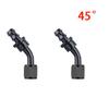 0° 45° 90° 180 Degree Internal Thread Rotatable Push Lock Hose End Fitting AN4 AN6 AN8 AN10 AN12 Push-on Hose Connector