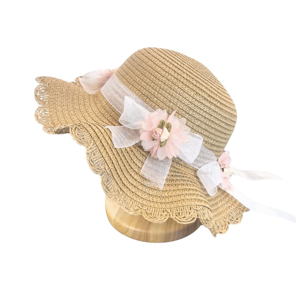 Solid Color Sun Hat Floral Style Fisherman Hat Trend Straw Hat Small Bag Set Fashion Accessory