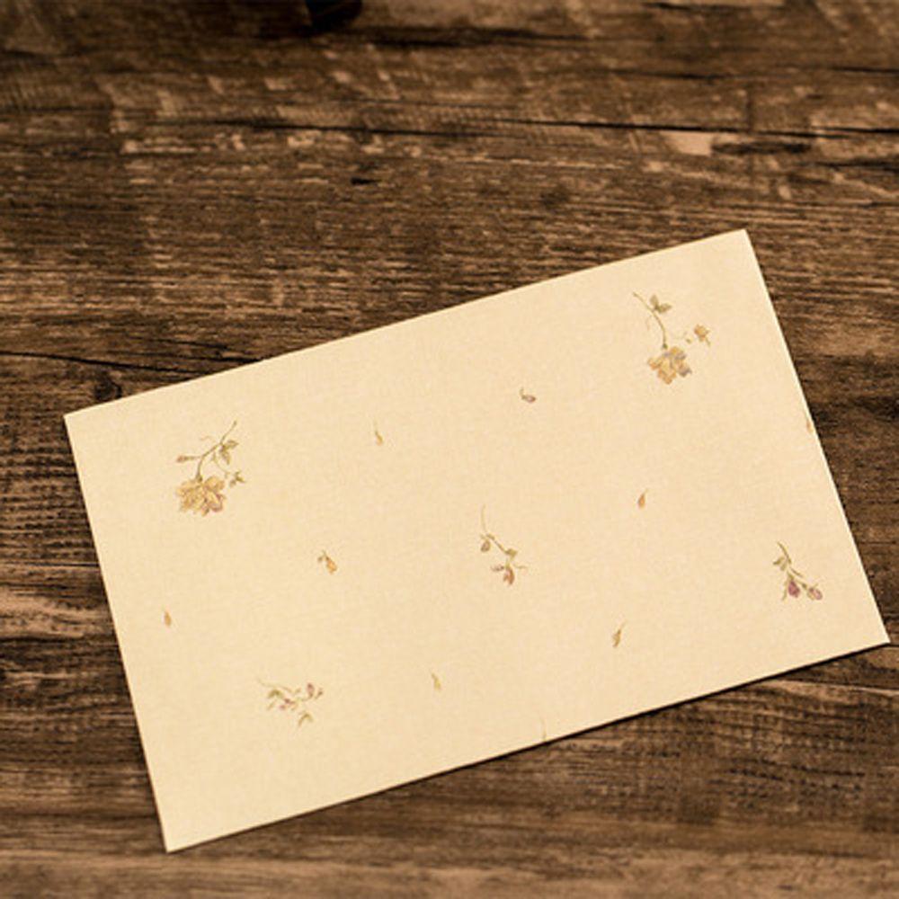 Bokstavsformad Brevpapper Fräsch Högtidsinbjudan Kuvert Skrivpapper Brevpapper Elegant Blommig