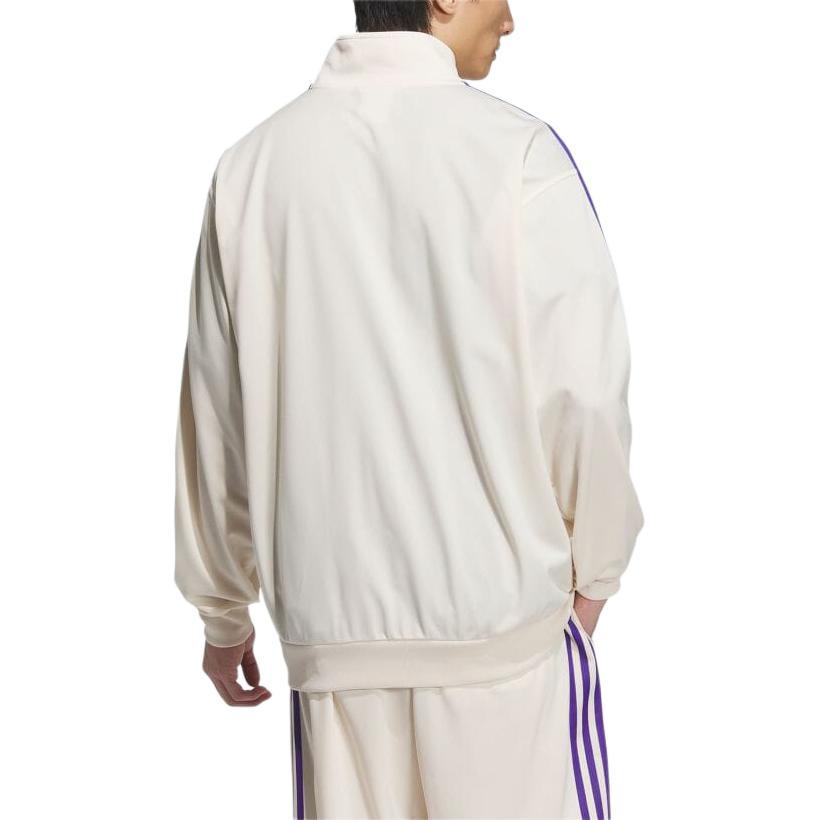 Adidas Originální tepláková souprava Beckenbauer Aw24 Unitefit Outdoorová ležérní bunda na zip Unisex bunda Magicky bílá Energetický inkoust JD5269