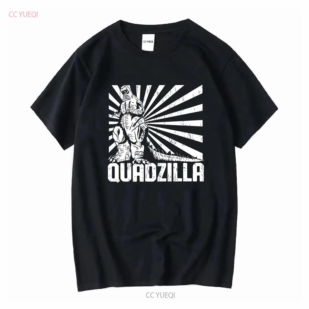 Mens Quadzilla T Shirt Funny Gym Leg Day Joke Workout Top vintage Washed homme Slightly graphic fashion Comfortable Stretched