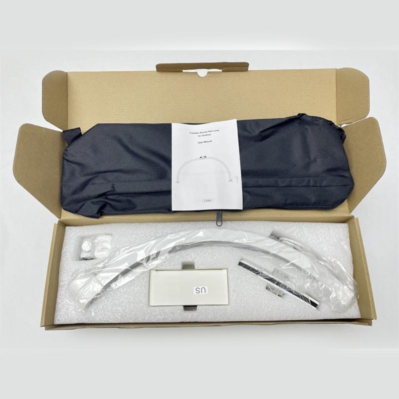 Half Moon Light Nail Lamp for Desk,Lashes Light Led Nails Tech Lamp,Desk Lamp for Lashes Eyelashes Extension,Eyebrows
