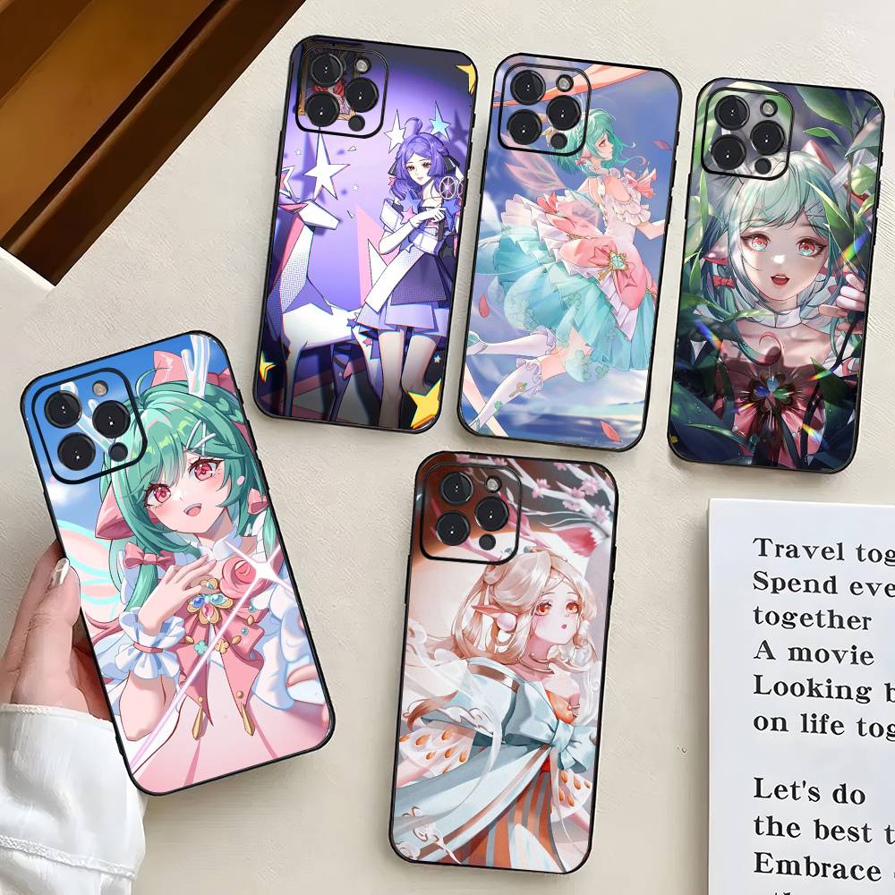 Yaomei Animation Game H-Honor Of K-Kings Phone Case For IPhone 17 Air 16 15 14 13 Pro Max 11 12 Black Silicone Cover