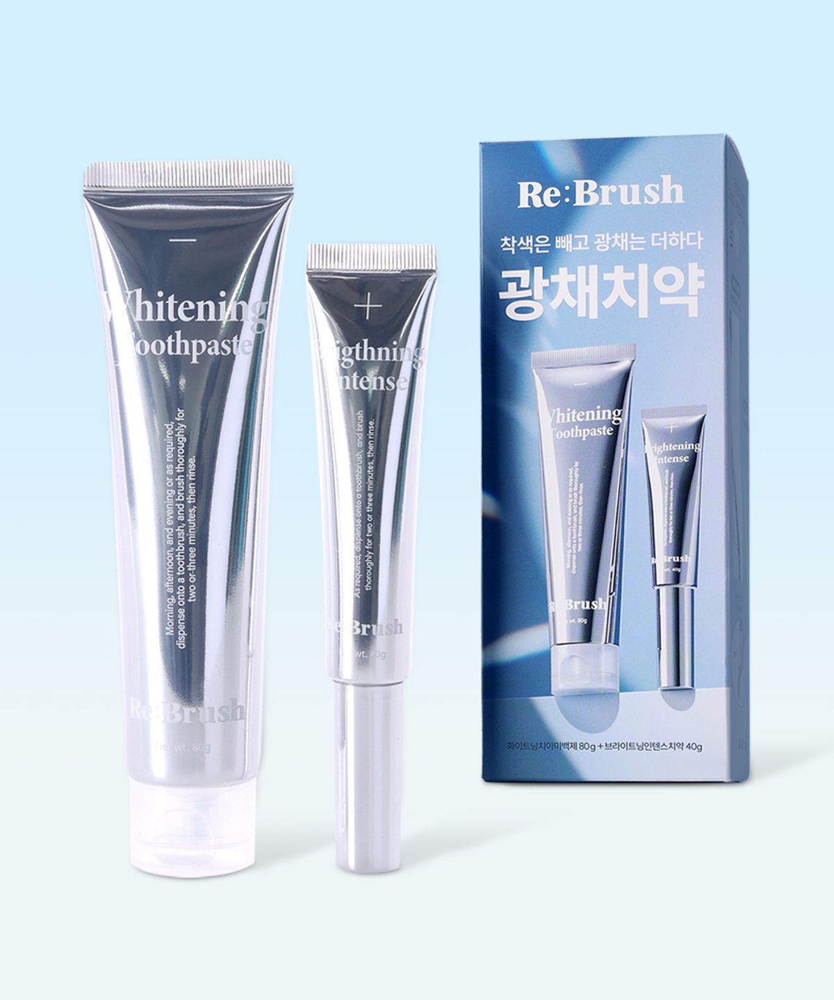 Shine Teeth Whitening Kit (Teeth Whitening Agent 80g + Intense Toothpaste 40g)