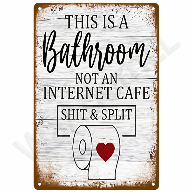 Retro Metal Sign Wall Art Mural Aesthetic Room Home Decor Items Poster Vintage Metal Plate Garage Decoration Tin Sign Plates Bar