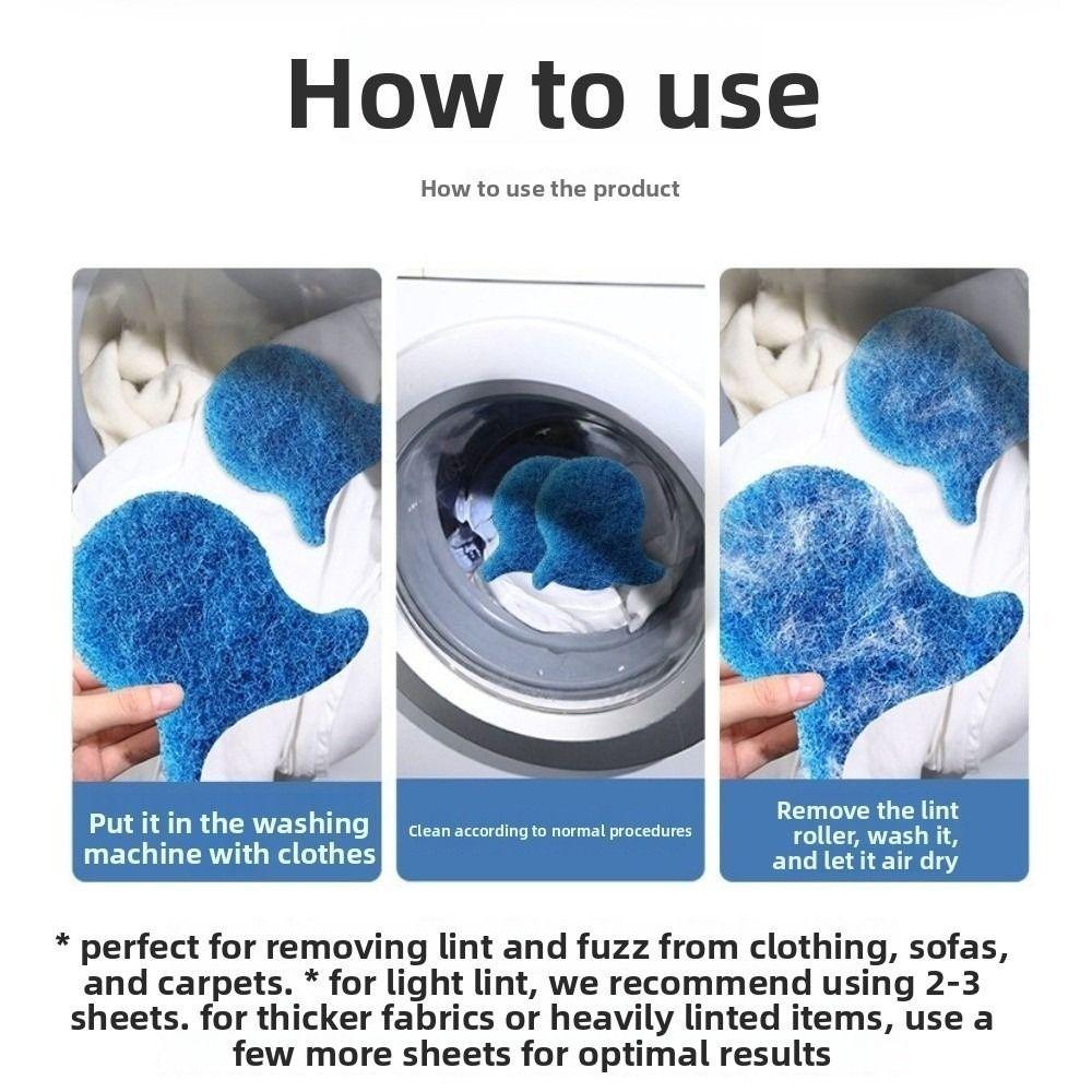 Reusable Laundry Floating Lint Filter Pet Hair Remover Laundry Tablets  Washing Machine Accessories