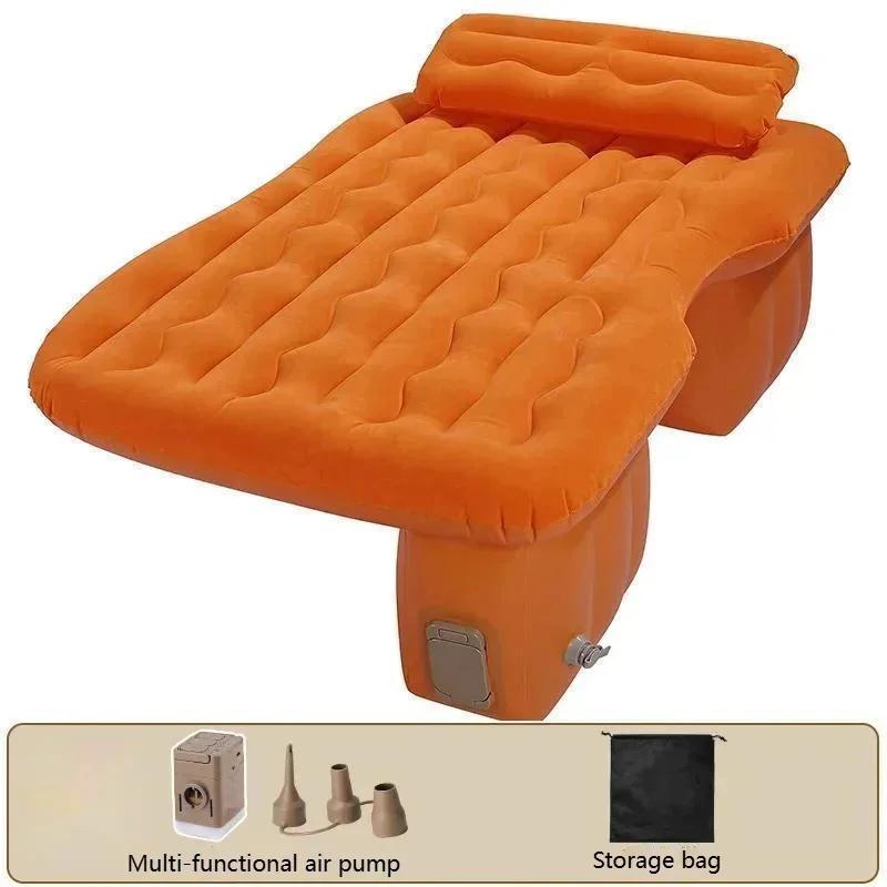 Automatic Car Inflatable Mattress Car Rear Sleeping Pad Travel Bed SUV Car Sleeping Artifact Air Mattress Built-in Air Pump