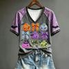 Women's Cute Halloween Printed Short Sleeve T-Shirt