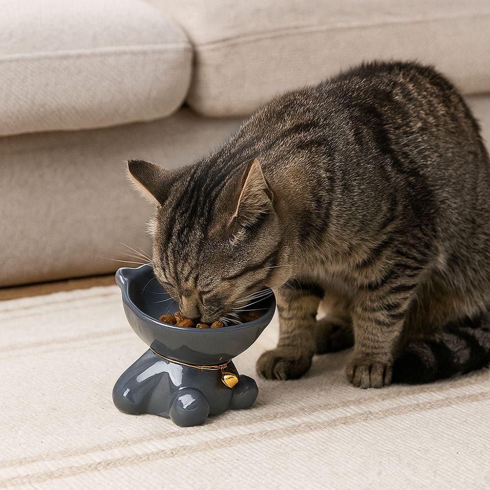 Anti Overturning Dog Food Bowl Large Capacity Cat Drinking Feeder Ceramic Cat Bowl  For Cats Dogs