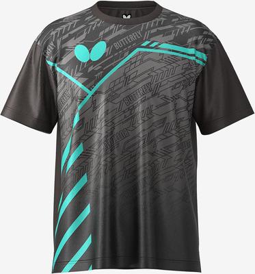 Rekut L [Butterfly] T-Shirt, wasserabsorbierend, schnelltrocknend, dehnbar, 46790, schwarz,