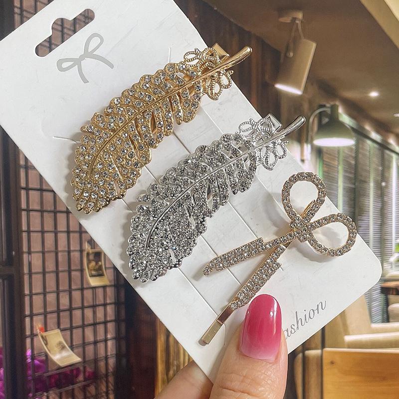 Pearl Hair Clip For Women Korean Hairpins Girl Geometric Crystal Hair Barrettes Fashion New Hairgrip Headwear Hair Accessories