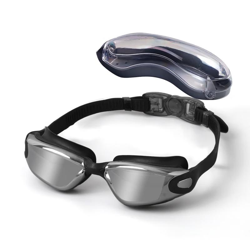 Yu Zhan Large Frame Mirror Anti-Fog Swim Goggles with Earplugs