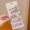 5pcs Shell Starfish Hair Clips Ocean Series Mermaid Hairpins Women Summer Beach Bang Clip Princess Barrette Hair Accessories