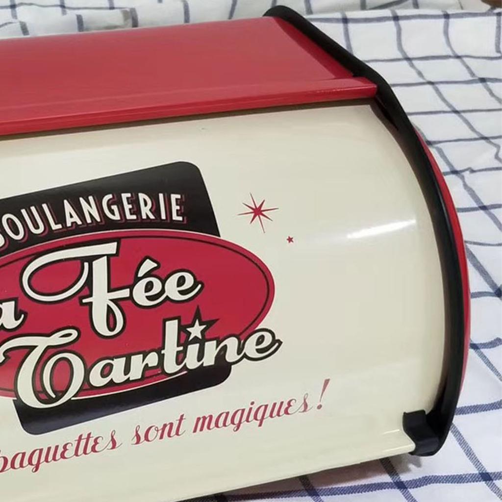 Metal Bread Box Large Capacity Excellent Sealing Keep Freshness Easy To Clean Bread Bin Container