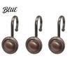 Strong Shower Curtain Installation Decorative Resistant High-quality Rustproof Corrosion Hooks 12Pcs Rings Simple Metal Durable
