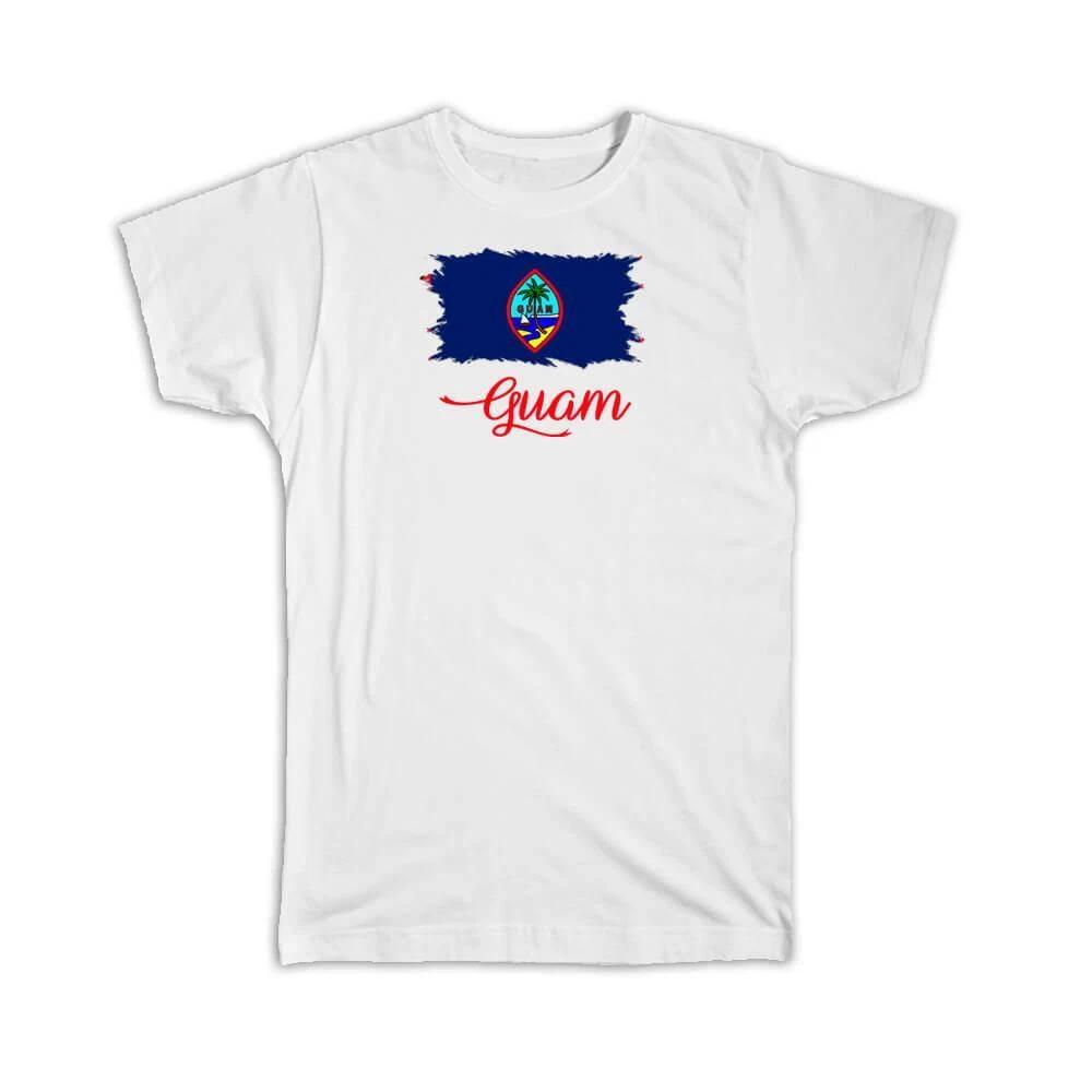 Gift T-Shirt : Guam Flag Guamanian Country Expat XL