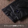[Nappaglo] Men's Short Genuine Leather Sheepskin Fingerless Gloves for Summer, Spring, and Autumn - Suitable for Commuting, School, Sports, Driving, a