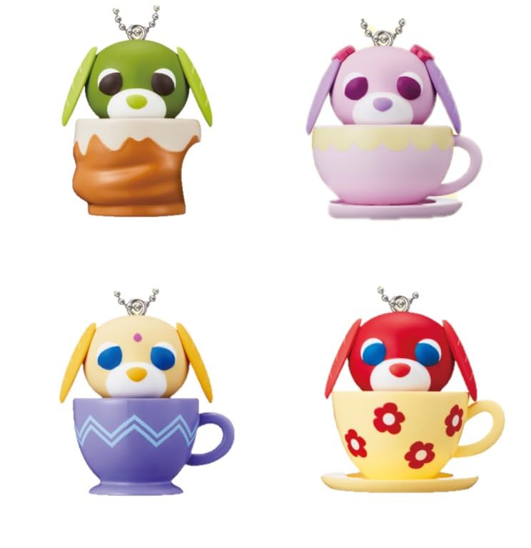 

Cup Figure Mascot of 4 Gacha Ocha-Inu [Set (Complete)]